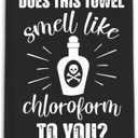 Funny Gothic Kitchen Towels, Spooky Skull Decorative Towels for Bar Kitchen Bathroom (Black)