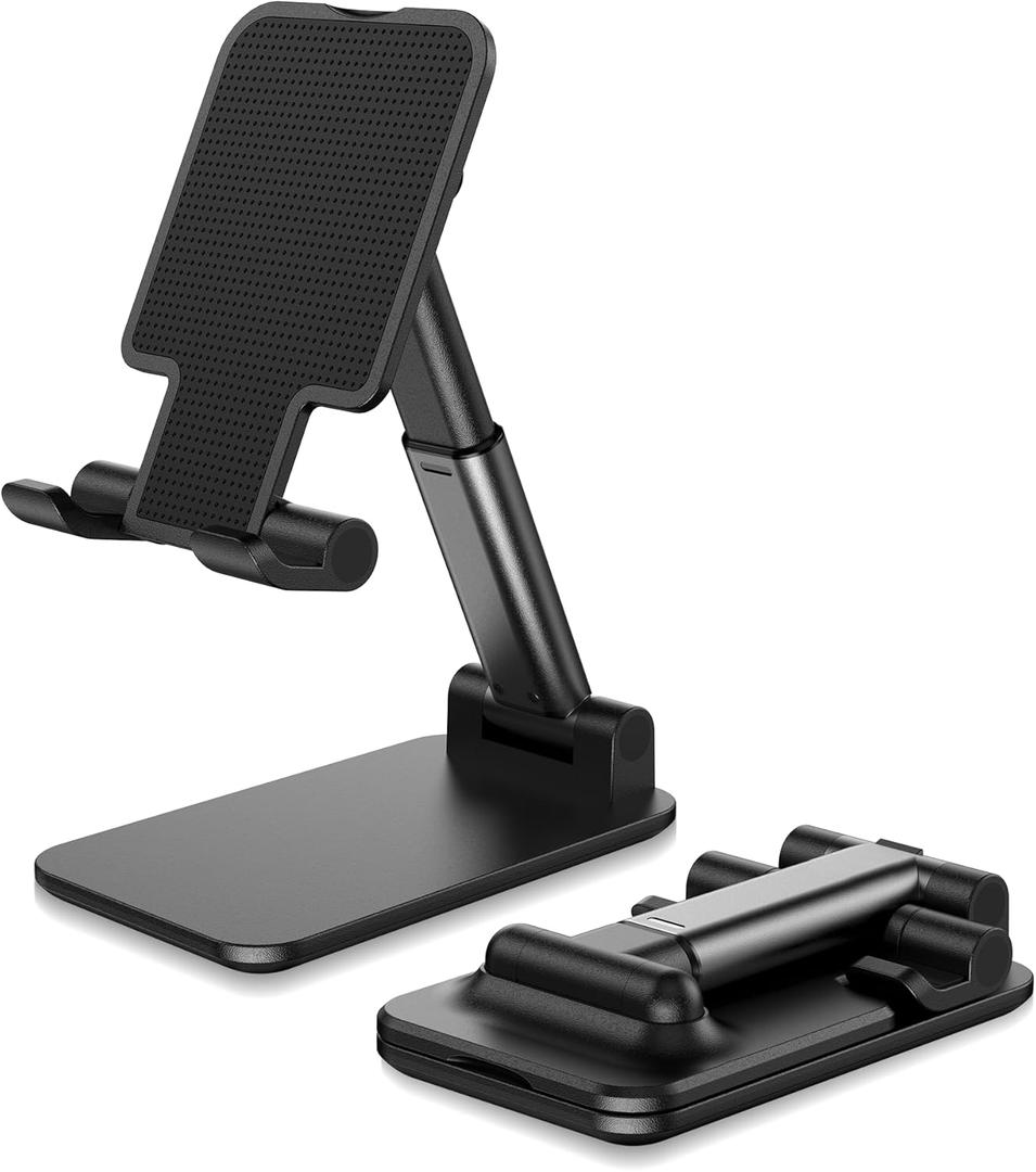 Yoozon   Cell Phone Stand for Desk, Adjustable Foldable Phone Holder, Portable Cellphone Stands for All Smart Phones for Switch, Office Desk Accessories