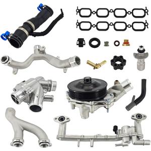 LR090630 Aluminum Cooling System Kit Compatible with Jaguar F-Type XF XJ XKR XFR for Land Rover Range Rover Range Rover Sport LR4 2010-2017 5.0L V8 Engine Replaces# LR109402 LR122709 LR018273