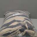 Fluffy Fleece Throw Blanket for Couch, Soft Cozy Black and White Zebra Blankets Fuzzy Thick Twin Blanket for Women, All Seasons (50x70 Inch)
