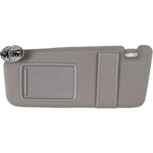 Ezzy Auto Gray Left Driver Side Sun Visor fit for Toyota Camry Without Sunroof 2007 2008 2009 2010 2011
