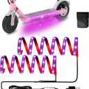 Keiurot Led Lights for Scooter Night Riding Electric Scooter LED Strip Light Led Light Strips 5V Flashing Mode for Outdoor (Purple)