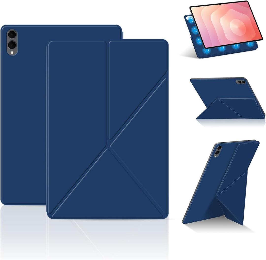 for Samsung Galaxy Tab S11 Ultra Case 14.6 inch, Multi-Viewing Angles |Auto Wake/Sleep | Magnetic Attachment | Slim Light Shell Cover | Compatible with Galaxy Tab S11 Ultra | Navy Blue