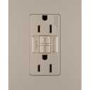 Legrand Radiant 15 Amp GFCI Self-Test Tamper Resistant Decorator Duplex Electrical Wall Power Outlet, with Matching Screwless Wall Plate, 1597TRWPNI, Nickel, 1 Count