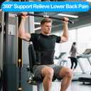 Back Brace for Lower Back  Adjustable Lumbar Support Belt with Breathable Fabric & Lumbar Pad, Fits 3539 Waist, for Men & Women, Ideal for Work, Exercise, Heavy Lifting & Daily Use