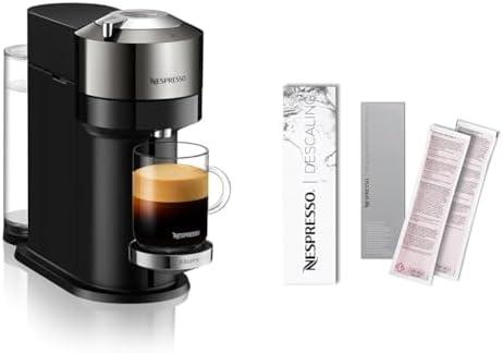 Amazon.com: Nespresso Nepresso Vertuo Next Deluxe Coffee and Espresso Maker By De'Longhi, Dark Chrome Descaling Kit: Home & Kitchen