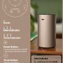 Waterless Essential Oil Diffuser, Rechargeable Scent Diffusers with 3 Mist Levels & Timers, Portable Aromatherapy Diffuser for Home Car Room Studio Office, Desert Titanium