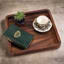 Kalmar Home 15" Square Serving Tray - Solid Bottom