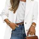 PRETTYGARDEN 2026 Blazers for Women Business Casual Long Sleeve Lapel Open Front Suit Jacket Work Blazer with Pockets, Small