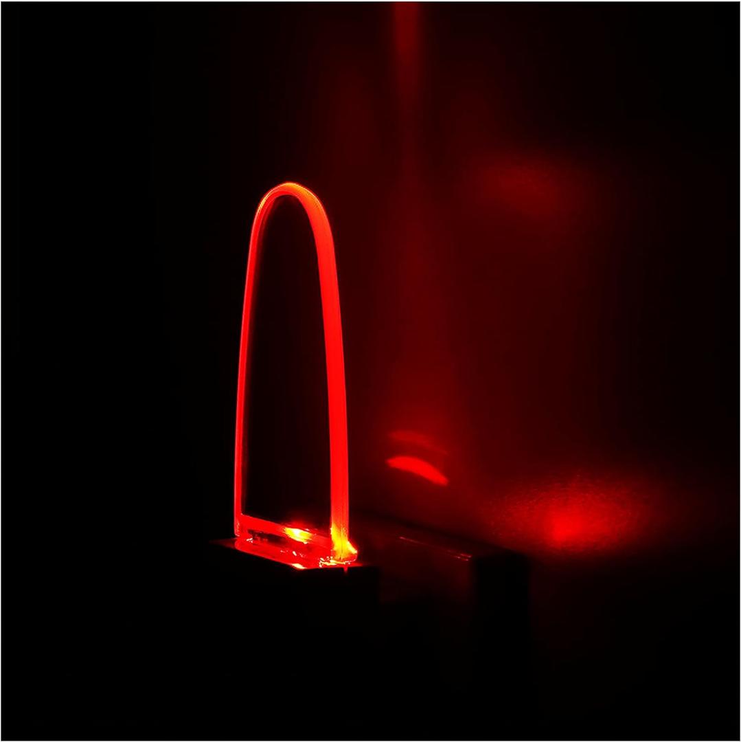 4 Pack Auto Nightlight Lamp with Dusk to Dawn Sensor for Bedroom, Plug in, Red (Small)