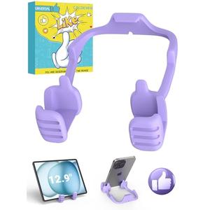 Stocking Stuffers for Teens Girls Boys Tablet Stand for iPad: Universal Compatible Thumbs Up Lazy Cell Phone Stand Holder for Desk Fun Birthday Gifts for Women Men Wife Girlfriends Gifts for Christmas Pack of 3
