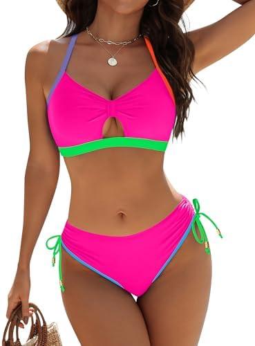Blooming Jelly Womens Bikini Sets Cheeky Two Piece Swimsuit 2025 String Curvy Cutout Bathing Suit Large