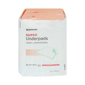 StayDry Medium Absorbency Disposable Underpad by McKesson, 10 Disposable Pads 30 inches by 36 inches