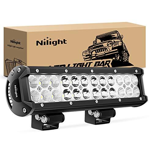 Nilight LED Light Bar 12 Inch 72W 5040LM Spot Flood Combo Off Road Driving/Fog Boat Work Lamp for Truck Pickup Golf Cart SUV ATV UTV 4x4 Van Camper