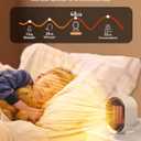 QQT Space heater, Corded Portable PTC Ceramic Space Heater for Indoor Use, Quiet Desk Heater for Office, Energy-Saving Bathroom Heater, Tipping and Overheating Protection, Dumping Shutdown, White