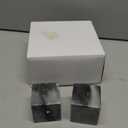 Mud Pie Grey Marble Cube Salt Pepper; 2" x 2"