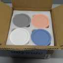 4 Pack Overnight Oats Containers with Lids and Spoons - DRKIO 16 Oz Glass Mason Jars for Overnight Oats Leak Proof Oatmeal Container Great for Cereal Fruit Vegetable Milk Salad Yogurt Meal Prep