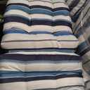 PNP FKJP Adirondack Chair Cushions Set of 4, 44x19x4 Inch, Print | Outdoor Water Resistant Tufted Rocking Chair Cushion, High Back Soft Seat Pad with Ties for Patio Furniture Porch Garden