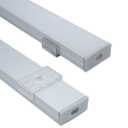 Litever 6-Pack LED Strip Aluminum Channels Super Wide, for Mounting 18mm Width 2835 5050 LED Strip,1 Meter / 3.3 FT Aluminum Channels with Diffused Cover, End Caps, Mounting Clips-LL-007-W-[6 Pack]