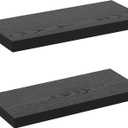 GREENDEW Floating Shelves Invisible Wall Mounted Set of 2, Retro Hanging Wall Decor Shelf 16 x 9 for Living Room, Bedroom, Bathroom, Kitchen (Black)