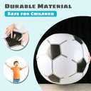 Shindel 27-Inch Giant Inflatable Soccer Ball - Soccer Themed Party Decor & Beach Pool Games, Heavy-Duty Without BPA Vinyl Ball for Outdoor Sports, Backyard, Lake & Birthday Activities