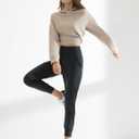 AJISAI Women's High Waisted Joggers with Pockets Yoga Pants for Running Lounge (Dark Grey)