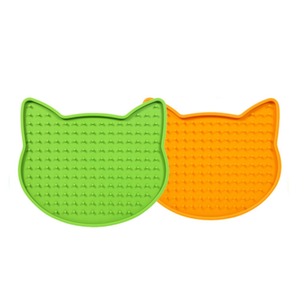 Interactive Pet Lick Pad – Slow Feeder Mat for Dogs and Cats – Perfect for Bathing & Grooming Distraction – 2 Pack