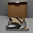 YUBAIHUI Moon Phase Mirror Set, 5pcs Boho Moon Wall Decor for Home Bohemian Bedroom Decoration Living Room Decor, Acrylic Mirror, Not Real Mirror (Black)