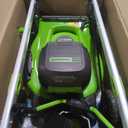 Greenworks 60V 21" Self-Propelled Cordless Lawn Mower, Brushless Motor, LED Lights, Includes 2X 4.0Ah Batteries & Rapid Dual-Port Charger(75+ Tool Compatibility, 45Min Runtime)