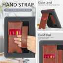 CoBak Case with Stand for Kindle Paperwhite 12th Gen 2024 Released (7") & Kindle Colorsoft Signature Edition - Durable PU Leather Cover with Auto Sleep Wake, Card Slot, Hand Strap Feature, Vintage