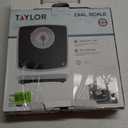 Taylor Battery Free Analog Scales for Body Weight, 330LB Capacity, Easy to Read Large 4.25-inch Dial, 10.3 x 10.6-inch Vinyl Mat Platform, Black