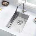 12 Inch Bar Sink Undermount-Hovheir 12x16 Small Kitchen Sinks Undermount Rv Sink 16 Gauge Stainless Steel Single Bowl Wet Bar Sinks Outdoor Basin with Bottom Grid, 12"x16"x10"
