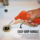 Pistol Grip Grabber Claw, Drain Clog Pickup Snake, Remove Hair and Clogs from Sink, Shower, Tub, Toilet Drains, 2-Ft
