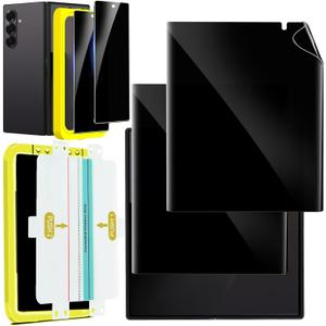 Ferilinso [Auto Dust Install] 2 Pack Inside Privacy Screen Protector for Samsung Galaxy Z Fold 7 [Phone Case Friendly], Anti-Spy Film with 2 Pack Front Tempered Glass Accessories