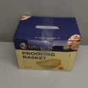 Lorzon Silicone Proofing Baskets with Sourdough Starter Jar Kit, 9" Round & 10" Oval Foldable Banneton Baskets, Sourdough Bread Baking Supplies