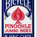 1 Dozen Pinochle Poker Playing Cards - 6 Blue & 6 Red Decks! (Jumbo)