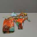 GORGLITTER Women's 3 Piece Floral Leopard Swimsuit Halter Triangle High Waisted Thong Bikini Set with Beach Skirt,  S