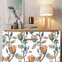 Magnolia Floral Leaf Peel and Stick Wallpaper Vintage Contact Wall Paper Modern Botanical Self Adhesive Vinyl Removable Renter Friendly Leaves Wallpaper 17.7in x 9.8ft
