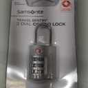 Samsonite 3-Dial Combination Lock, TSA Approved Travel Lock, Light Grey