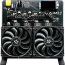 NerdOCTaxe Bitcoin Miner, Upgraded ASIC Miner 9.6TH/s 16.6J/TH Efficiency 160W Low Power, 2.4G Signal & Quiet Dual Fan Open-Source Crypto Machine for BTC Mining