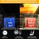 2026 Upgrade Front Windshield Sunshade fit for Hyundai Kona 2024-2025 2026 Reflector Foldable Car Shade Automotive Windshield Sunshades for Hyundai Kona Windshield Sun Shade |Keeps Your Vehicle Cool|