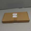 Wanheart Flat License Plate Cover Set 2 Pack Clear  Frameless ABS Protector for Standard 126 US Plates, Scratch UV Resistant Plate Cover with Screws Caps, Front Rear Car Accessories (Clear)