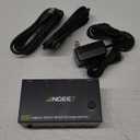 KVM Switch 3 Monitors 2 Computers 8K@60Hz 4K@144Hz, ANGEET HDMI and Displayport KVM Switch Triple Monitor for 2 Computer Share 3 Monitor and 4 USB3.0 Devices, with Wired Remote and Power Adapter