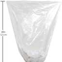 TYPLASTICS 40-45 Gallon Clear Trash Can Liners - 40" x 48" High Density Garbage Bags - Case of 250 Multipurpose for Office, Outdoor, Recycling, Industrial and Commercial