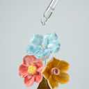 Small Ceramic Cherry Blossom Pink Tall Vase with Four Ceramic Flowers