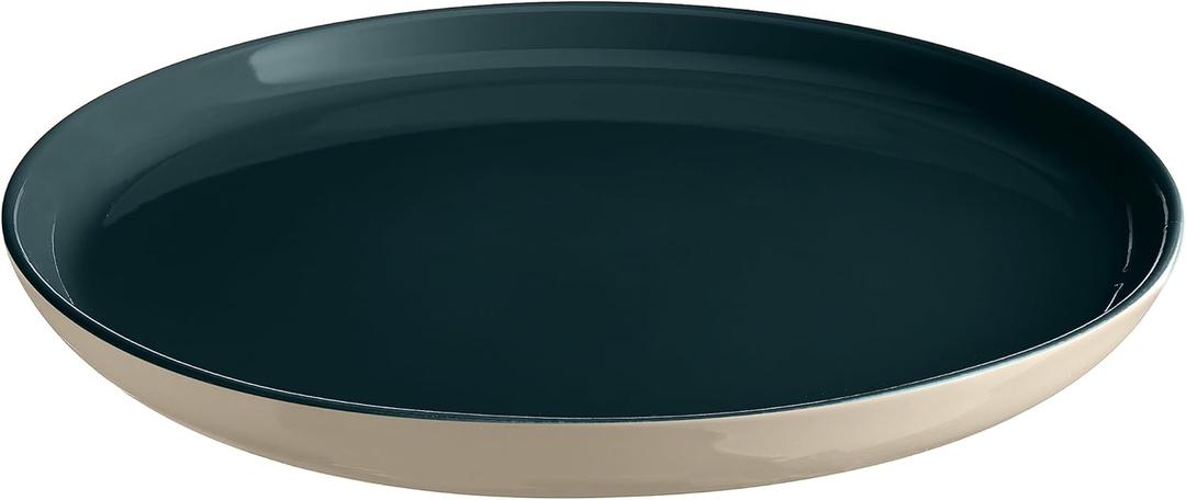 Emile Henry EVERYDAY COLLECTION Ceramic 11" Dinner Plate, Ocean & Cream