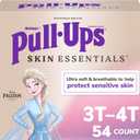 Pull-Ups Girls' Skin Essentials Potty Training Pants, Training Underwear, 3T-4T (32-40 lbs), 54 Ct