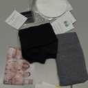 Momcozy Pumping Bra, Pumping Bra Hands Free All Day Wear Pumping & Nursing Bra in One Holding Breast Pump for Spectra, Medela (Large, Black, Grey-2pk)