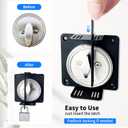 Deadbolt Child Safety Lock, to Prevent Deadbolt Thumb Turn, No-Drill Safety Lock Guard, Stainless Steel with 3M Adhesive Backing, Simple Install (with Padlock)