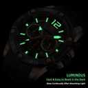 MF MINI FOCUS Men Watches Unique Casual Wrist Watches (Chronograph/Waterproof/Luminous/Calendar/24 Hours) Silicon Band Fashion Watches for Men